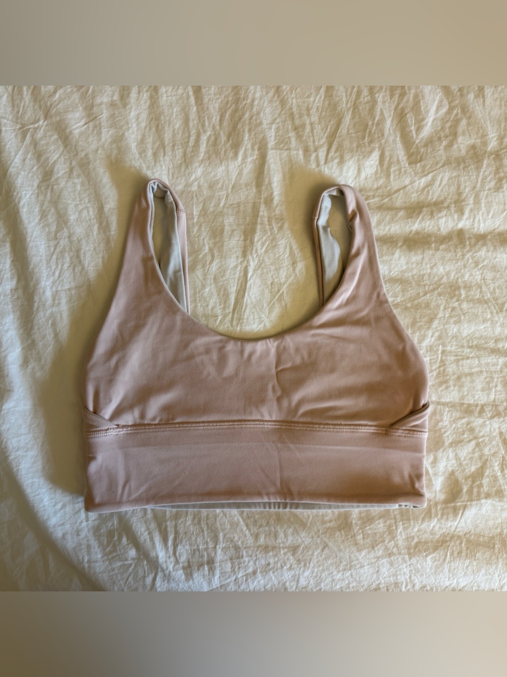 Lululemon Align Reversible Bra *Light Support, A/B Cups white pink size 6